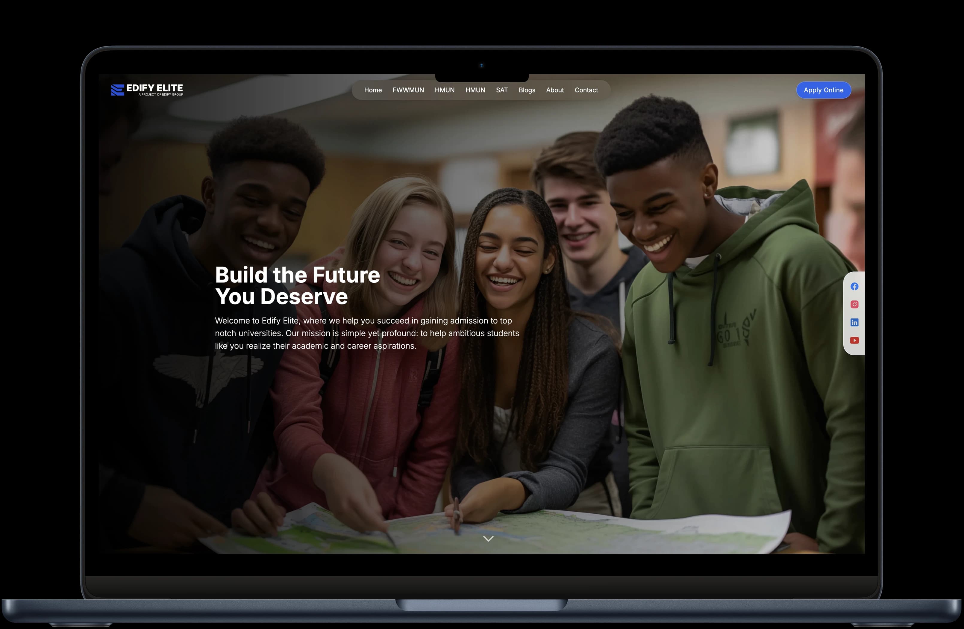 Edify Elite homepage