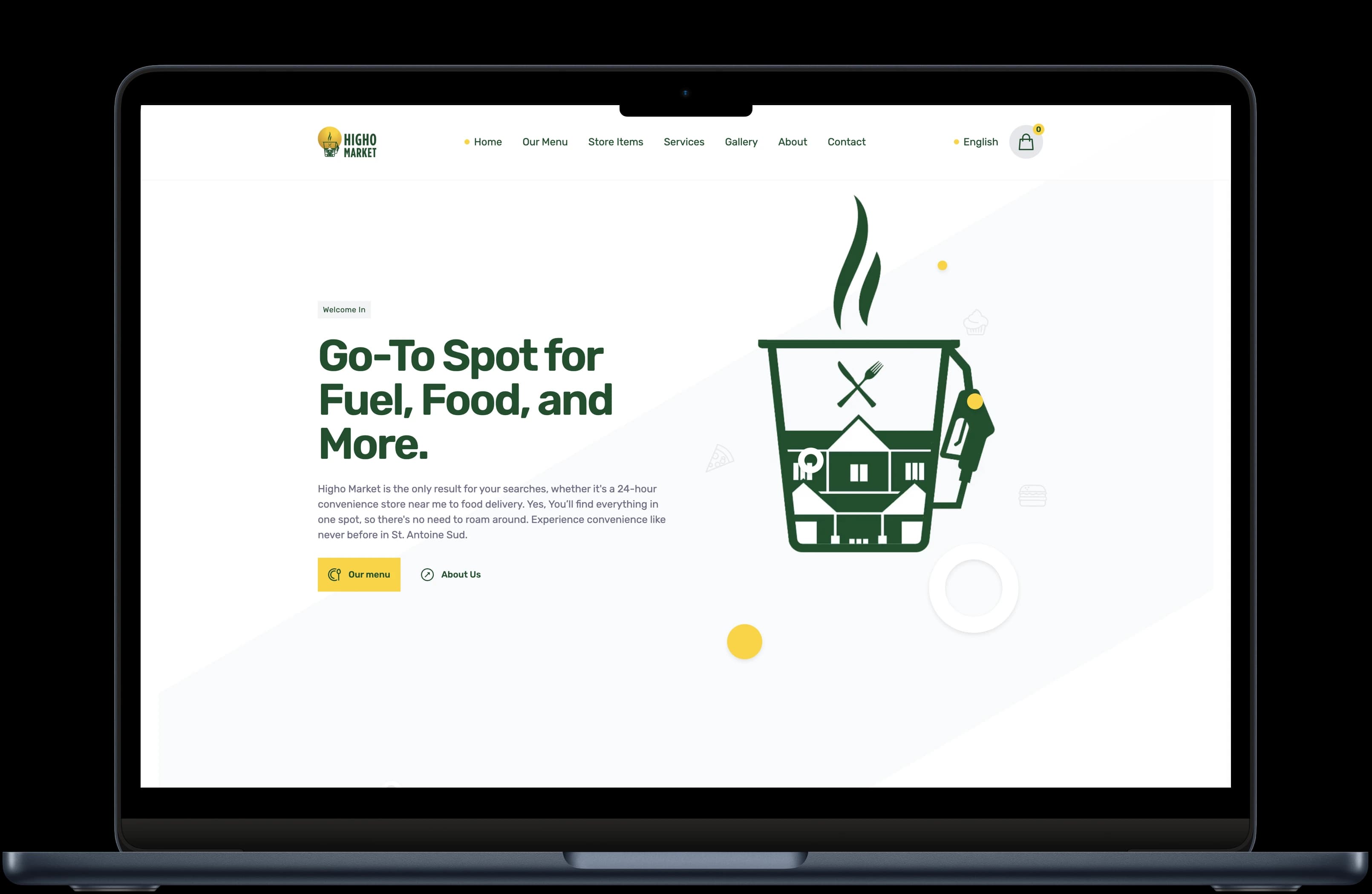 Higho Market homepage